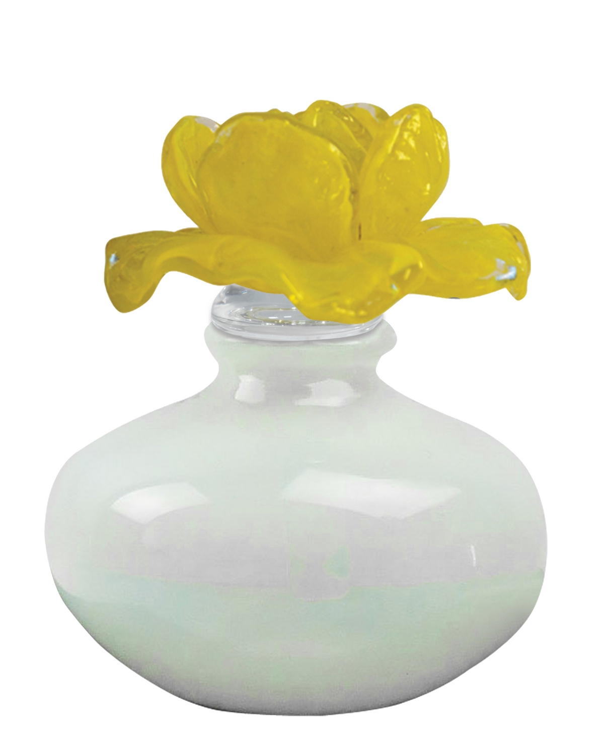 Dale Tiffany Yellow Rose Perfume Bottle