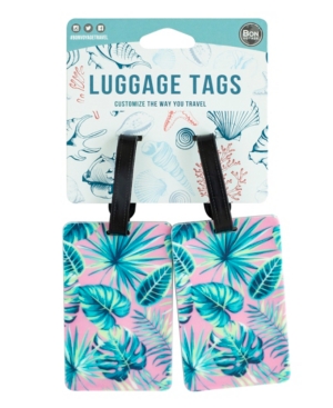 Bon Voyage Coastal Themed 2-Pc Luggage Tag Set