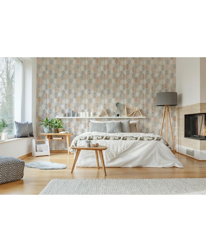 Graham & Brown Scandi Leaf Wallpaper Macy's
