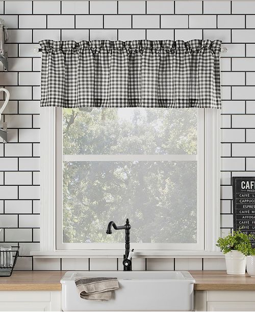 No 918 Parkham 54 X 14 Farmhouse Plaid Window Valance Reviews Curtains Drapes Window Treatments Blinds Macy S