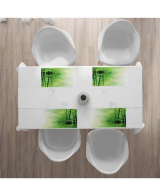 Азиатские коврики Ambesonne для столовых приборов, набор из 4 штук