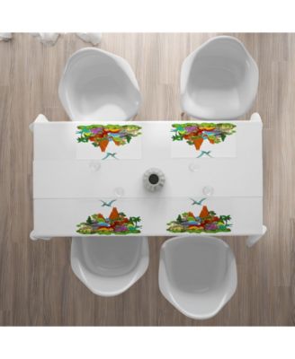 Коврики для стола с динозаврами Ambesonne, набор из 4 штук