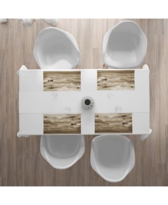 Винтажные коврики-самолетики Ambesonne, набор из 4 штук