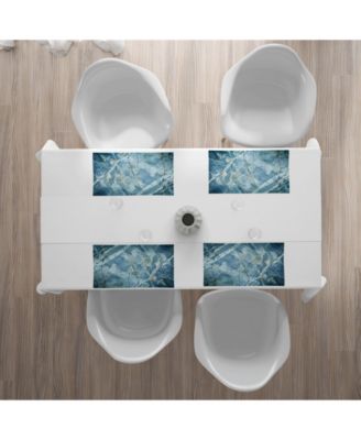 Коврики для столовых приборов из мрамора Ambesonne, набор из 4 штук