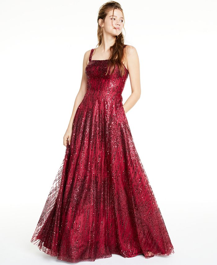 Macys glitter dress sales