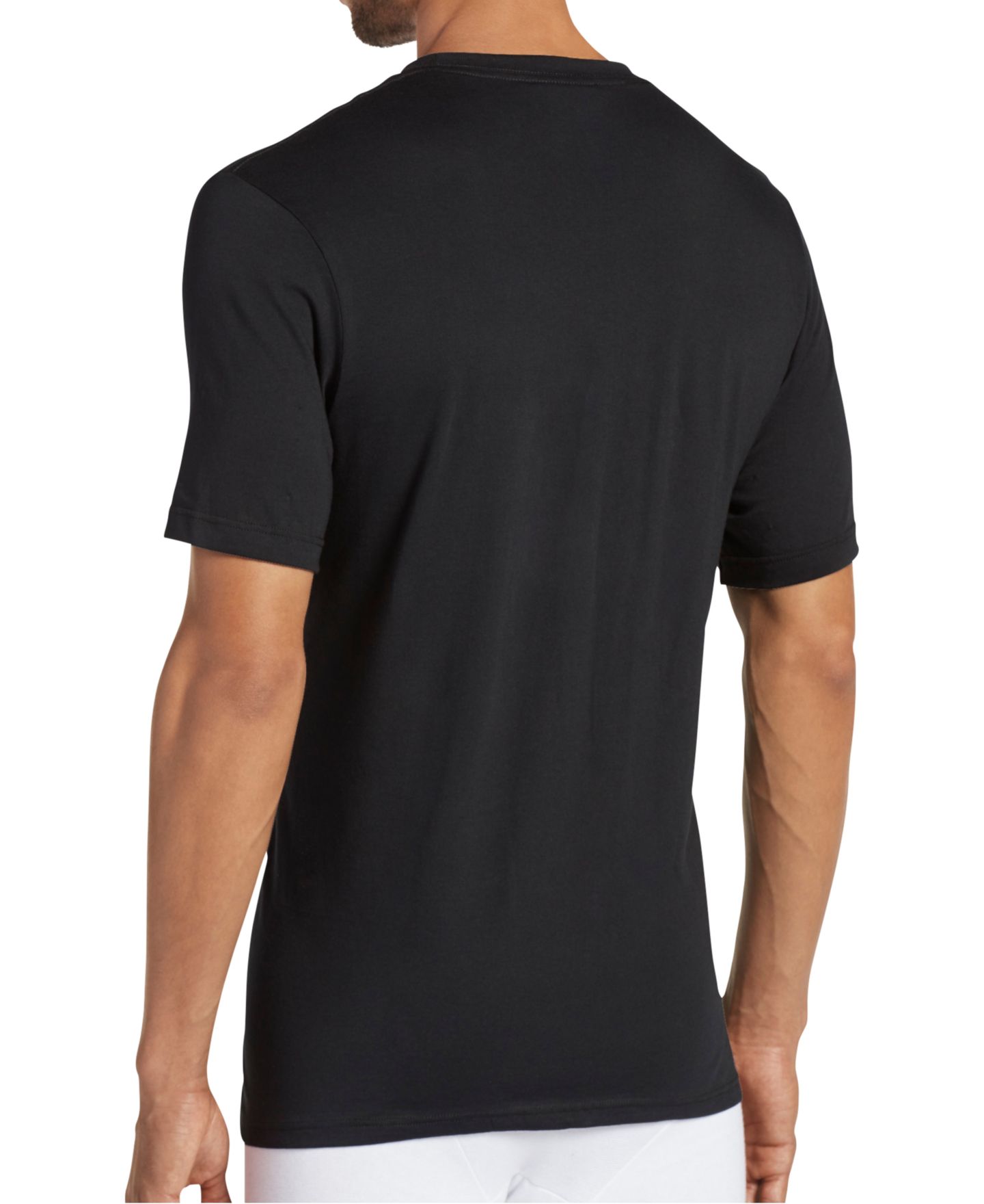 Мужские топы Jockey 3-Pack Classic Collection Tag-less Undershirts, цвет: Чёрный — фото 2