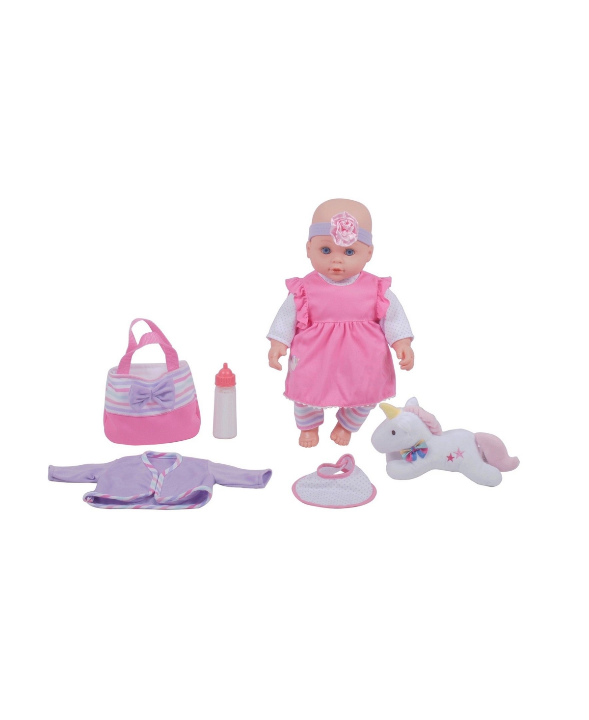 Shop Redbox Dream Collection 16" Lovely Baby Doll With Unicorn In Multi