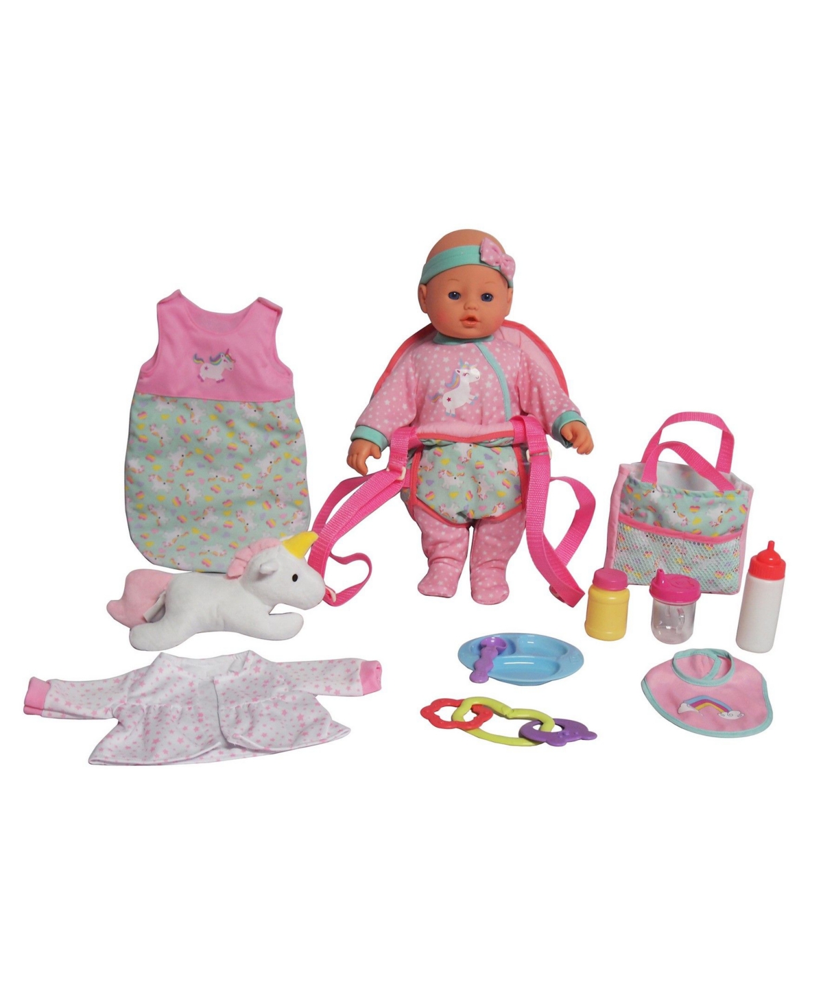 Shop Redbox Dream Collection 16" Baby Doll Travelling Set In Multi