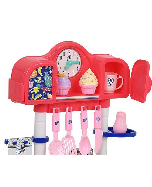  Baby  Alive Pretend Play Baby  Doll  Kitchen  Set  with Cooking 