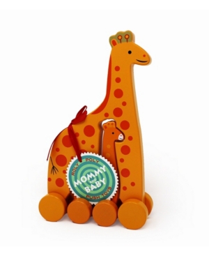 Jack Rabbit Creations Inc. Giraffe Mommy Baby Roly Poly Push Pull Toy