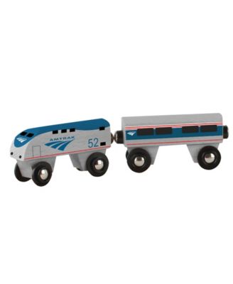 amtrak wooden train
