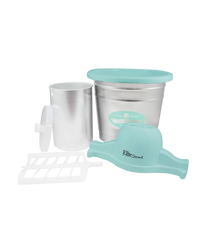 Elite Platinum Elite Gourmet 4Qt. Electric Motorized Ice Cream, Gelato