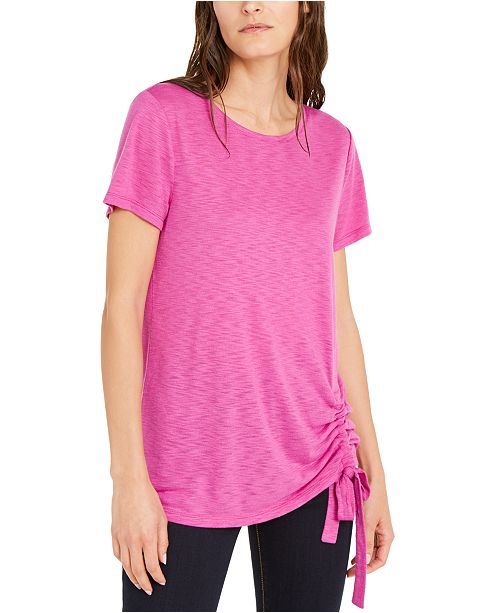 Inc International Concepts Inc Ruched T Shirt Created For Macy S
