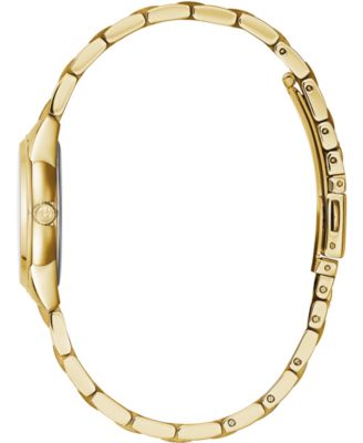 Women's Sutton Diamond-Accent Gold-Tone Stainless Steel Bracelet Watch 28mm