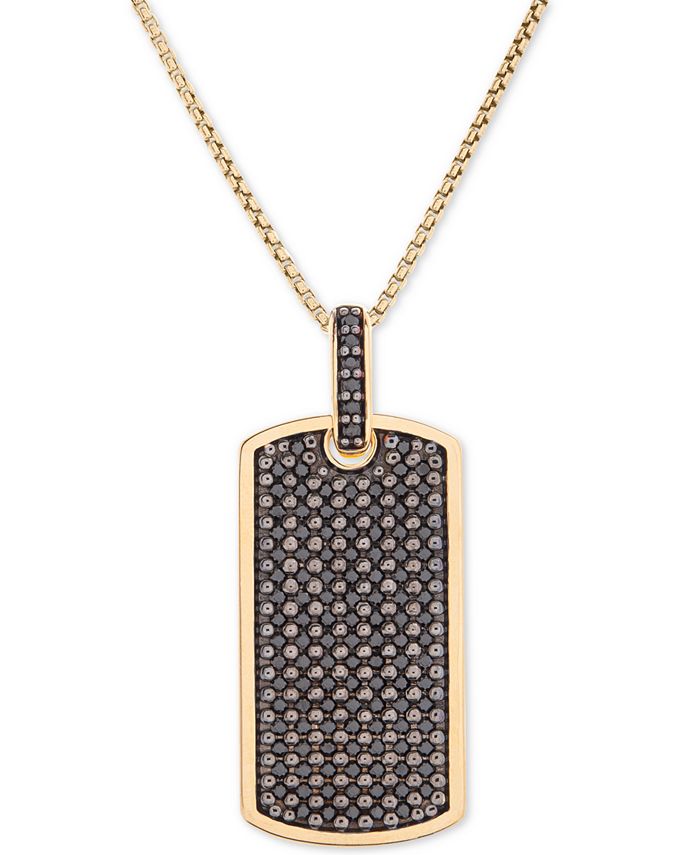 Macy s Men s Diamond Dog Tag 22