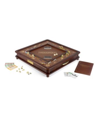 とても高価な英国製ノスタルジーMONOPOLY 木製箱版。未使用品 Winning Solutions Monopoly Game Luxury Edition - Macy's