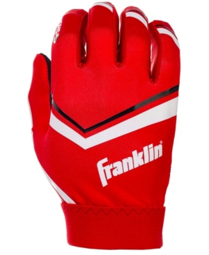 Franklin Sports Shoktak Youth Football Receiver Gloves - Youth In Red