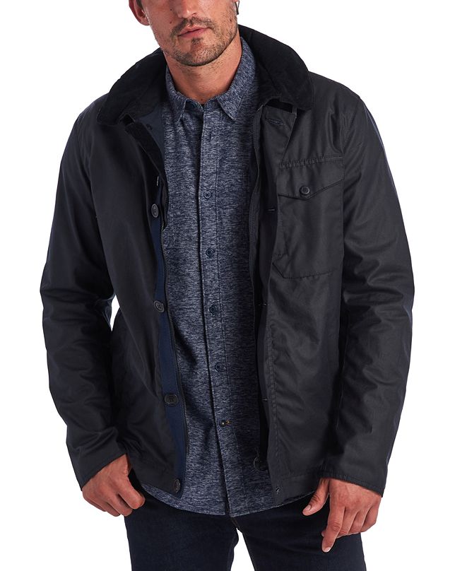 mens barbour hooded wax jacket