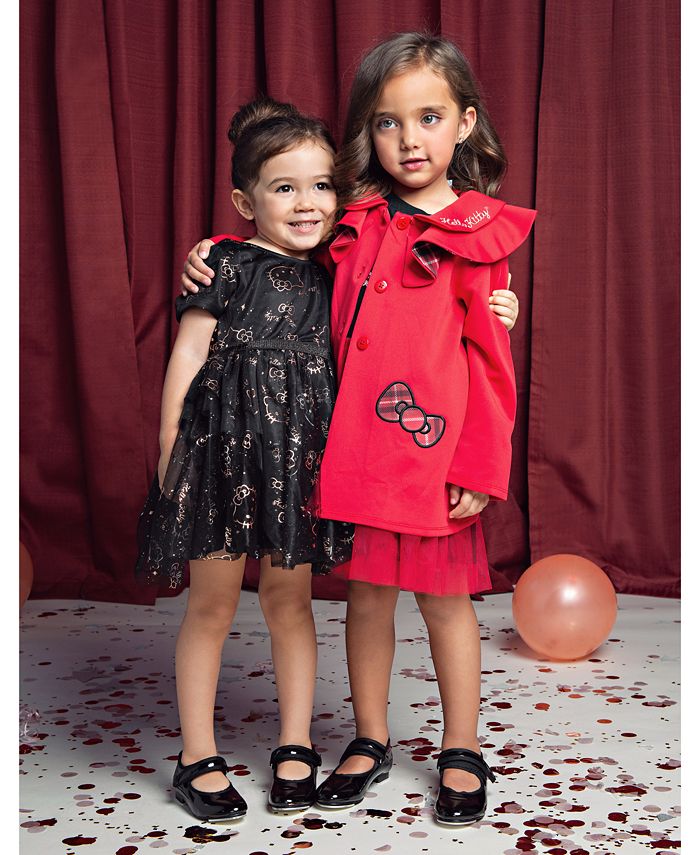 Hello Kitty Toddler Girls Printed Mesh Dress - Macy's