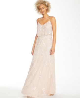 Adrianna Papell Beaded Embroidered Gown & Reviews - Dresses - Women ...