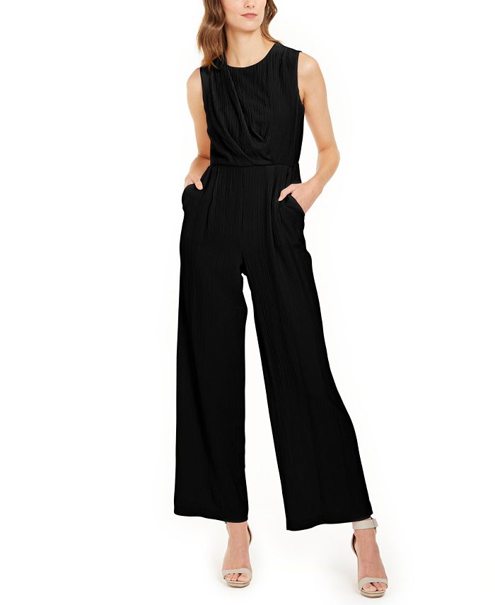 Calvin Klein Wide-Leg Jumpsuit - Macy's
