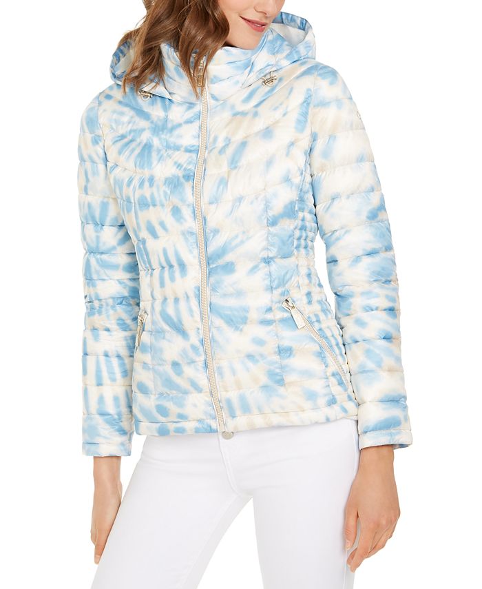 Calvin Klein Tie Dye Hooded Packable Puffer Jacket Macy s