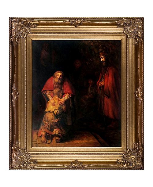 La Pastiche By Overstockart Return Of The Prodigal Son By Rembrandt With Renaissance Frame Oil Painting Wall Art 34 X 30 Reviews All Wall Decor Home Decor Macy S