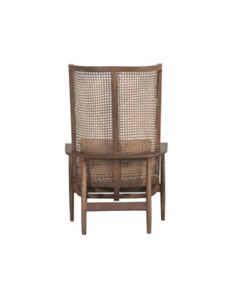 Accent Chair with Handwoven Cane