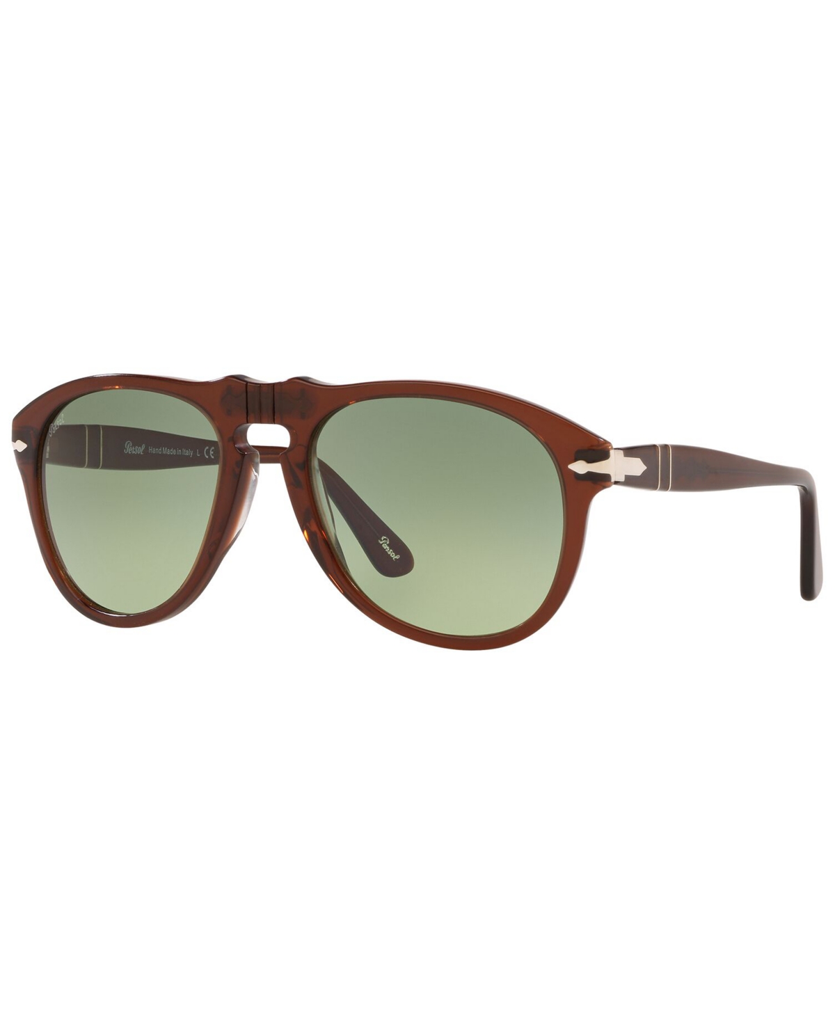 Persol Men's Sunglasses, Po0649 Gradient In Trasparent Brown,gradient Green