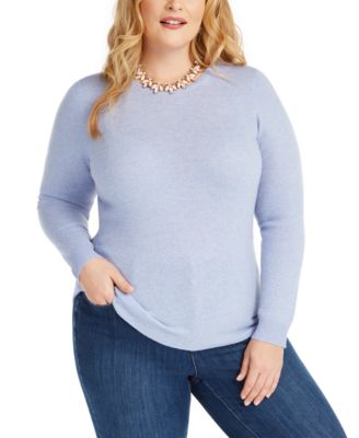 macys cashmere sweaters plus size