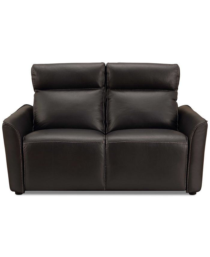 Furniture CLOSEOUT! Sophine 61" Leather Dual Power Motion Loveseat, Created for Macy's & Reviews