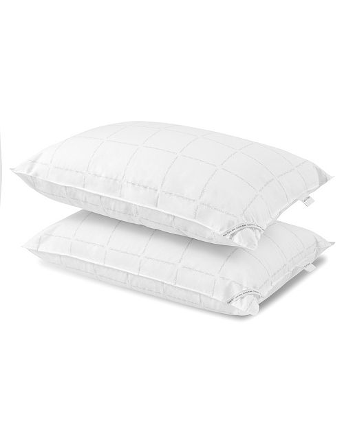 Calvin Klein Pricebreak Grid Logo Down Alternative Pillow King Reviews Pillows Bed Bath Macy S