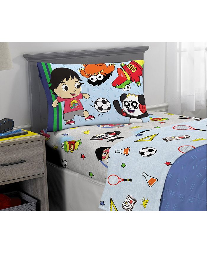 Franco Manufacturing Co Ryan's World Twin 4Piece Bed in a Bag