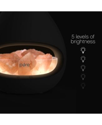 PureGlow Crystal Salt Lamp & Diffuser