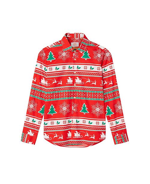 Opposuits Big Boys Winter Wonderland Christmas Shirt Reviews
