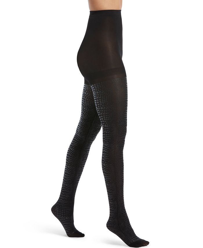 Hue Women's Luster CrocEmbossed Tights Macy's