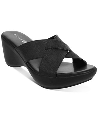Karen Scott Petraa Casual Wedge Sandals, Created for Macy's - Macy's