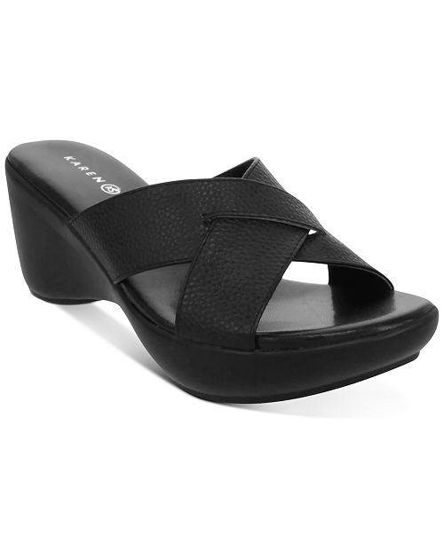 Karen Scott Petraa Casual Wedge Sandals Created For Macy S