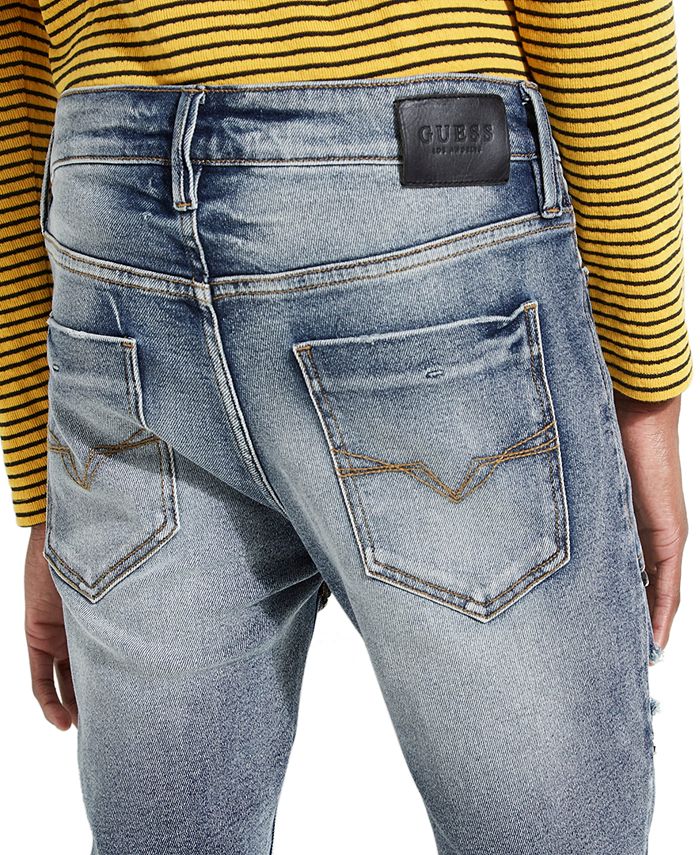 GUESS Men's Skinny-Fit Zipper Jeans - Macy's