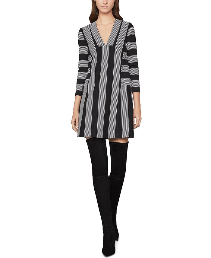 Bcbgmaxazria striped discount dress
