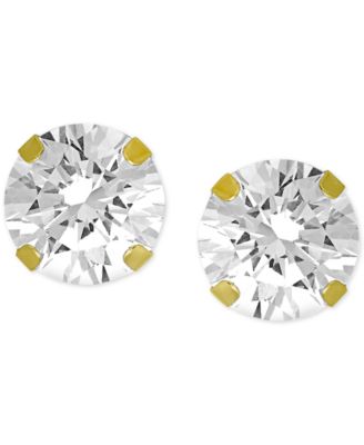 And Now This - Cubic Zirconia Stud Earrings