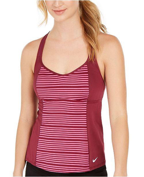 nike striped tank top