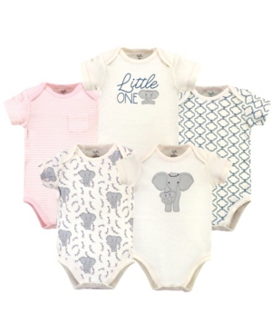 Touched By Nature Baby Girl Organic Bodysuits 5 Pack