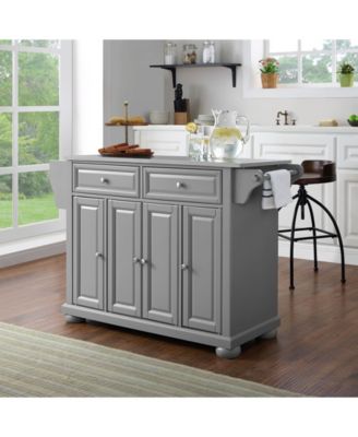 Crosley Alexandria Stainless Steel Top Kitchen Island Macy S   16253116 Fpx.tif