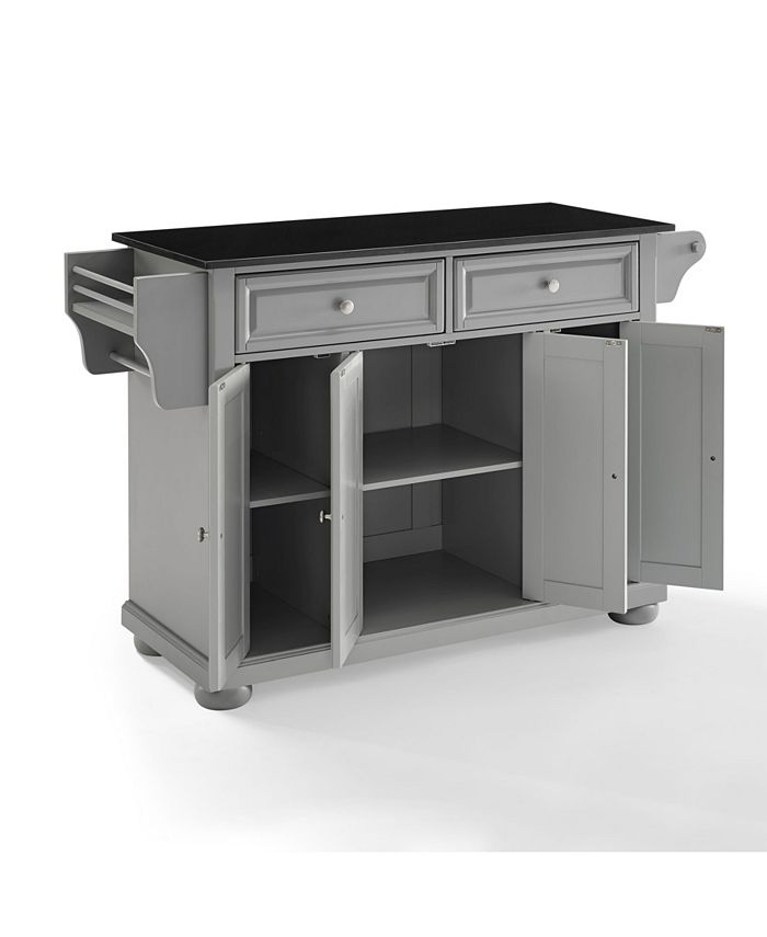 Crosley Alexandria Black Granite Top Kitchen Island Macy's