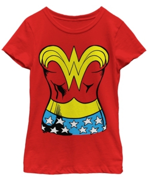 Fifth Sun Dc Comic's Big Girl's Wonder Woman Costume Short Sleeve T-Shirt