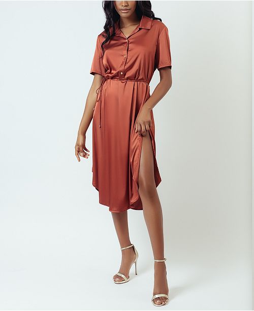 Kilo Brava Simulated Silk Satin Mini Slip Dress Reviews