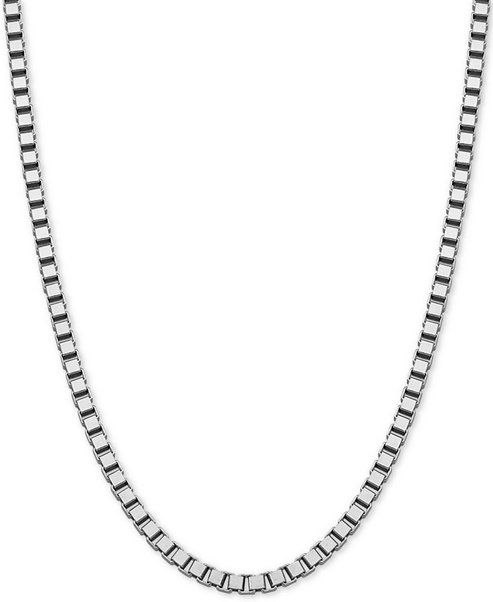 Giani Bernini - Box Link 20" Chain Necklace in Sterling Silver