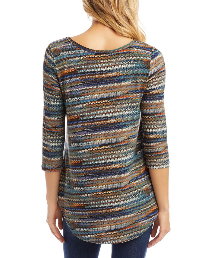 Karen Kane Printed Shirttail Top Macy s