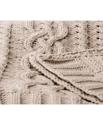 Happycare Textiles Knitted Luxury Chenille Throw, 51" x 67"